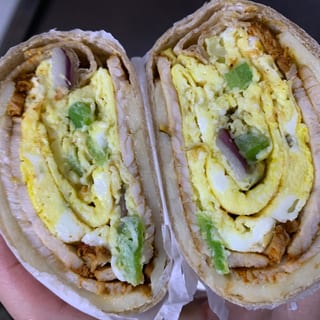 Hot and Spicy Egg Wrap