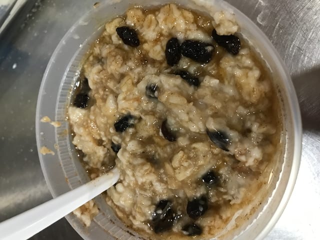 Bowl of Hot Oatmeal.
